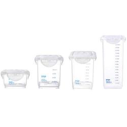 JIAFZ Storage Box Kitchen Moisture Proof Moisture Proof Plastic Sealed Jar Storage Tank Food Storage Box Four Pieces