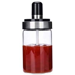 Seasoning Box Kitchen Gadgets Spice Bottle Seasoning Box Spice Storage Bottle Jars Transparent Glass Salt Pepper Cumin Powder Box Set Creative