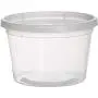 Paksh Kunststoffbehälter für Lunch / Mittlere Speisenbehälter mit Deckeln, bruchsicher, mikrowellengeeignet, spülmaschinenfest, 16 Unzen, 36er Pack