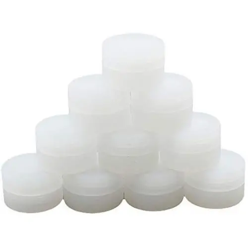 HSYS 100 Pièces Récipients en Silicone Mini 3ml Forme Ronde pour Huile, Cuisine, Cire, Boîtes de Concentration Multi-Usage pour Stockage de Baume à Lèvres et Crèmes Transparents HSYS 100 Pièces Récipients en Silicone Mini 3ml Forme Ronde pour Huile, Cuisine, Cire, Boîtes de Concentration Multi-Usage pour Stockage de Baume à Lèvres et Crèmes Transparents