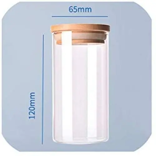 Transparente Hochborosilikat-Glas Küchen-Lagerflasche, Lebensmittel-Zutaten-Bonbon-Kekse-Aufbewahrungsglas, Haushaltsorganisation, Rot