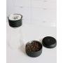 Fellow Atmos Vacuum Canister for Coffee & Food Storage, Matte Black, 1.2 liter, Integrated Vacuum Pump, Airtight Seal