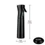 Fine Mist Continuous Spray Bottle for Hair, Uceoo Black Mist Spray Bottle Hair Mist Bottle for Curly Hair 10oz / 300ml Fine Mist Continuous Spray Bottle for Hair, Uceoo Black Mist Spray Bottle Hair Mist Bottle for Curly Hair 10oz / 300ml