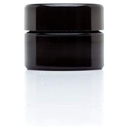 Infinity Jars 15 Ml (.5 fl oz) Pocket Size Black Ultraviolet Glass Screwtop Jar 3-Pack