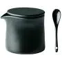 Céramique Vintage, Pot à Sucre, Pot à Sel, Pot à Poivre, Récipient de Conserve, Boîte à Épices avec Couvercle et Cuillère pour la Maison et la Cuisine – Noir Céramique Vintage, Pot à Sucre, Pot à Sel, Pot à Poivre, Récipient de Conserve, Boîte à Épices avec Couvercle et Cuillère pour la Maison et la Cuisine – Noir