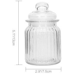 3 Pcs Kitchen Grain Storage Glass Bottle Sealed Cans Seasoning Jar Seasoning bottle With Lid