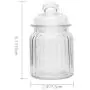3 Pcs Kitchen Grain Storage Glass Bottle Sealed Cans Seasoning Jar Seasoning bottle With Lid