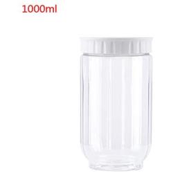 Xdodnev 1 Pcs Kitchen Transparent Food Storage Container with Lids Sealing Pot Cereal Grain Bean Rice Sealed Plastic Milk Powder Jar