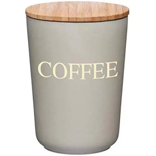 Kitchencraft Natural Elements Bamboo Fibre Airtight Coffee Canister, 10.5 x Kitchencraft Natural Elements Bamboo Fibre Airtight Coffee Canister, 10.5 x