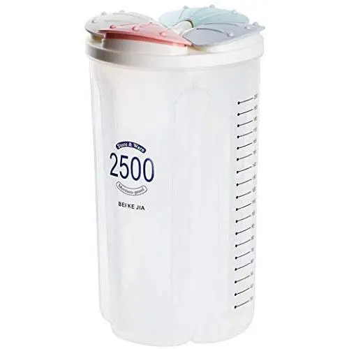 ZSJZHB Separated Grain Storage Tank, Transparent Plastic Coffee Bean Snack Storage Box, Kitchen Food Storage Tank, Grain And Fresh-Keeping Sealed Can ZSJZHB Separated Grain Storage Tank, Transparent Plastic Coffee Bean Snack Storage Box, Kitchen Food Storage Tank, Grain And Fresh-Keeping Sealed Can