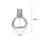 1PC 25ml/0.84oz Upscale Empty Refillable Round Clear Glass Fine Mist Sprayer Bottle Perfume Atomizer Cosmetic Dispenser Container Storage Jar Pot Holder For Fragrance Cologne Toner Emollient Water