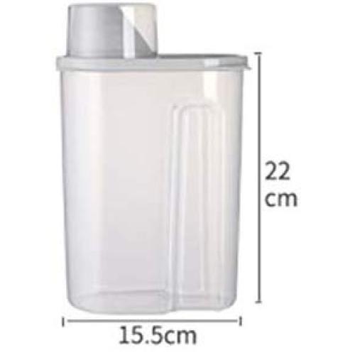 SHENGSHIHUIZHONG 4 Pack Sealed Cans, Food Kitchen Storage Box, Storage Jar, Storage Box, Large Household Plastic, Grain Storage Tank, Small, Large/Four-Piece Storage Box,