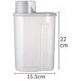 SHENGSHIHUIZHONG 4 Pack Sealed Cans, Food Kitchen Storage Box, Storage Jar, Storage Box, Large Household Plastic, Grain Storage Tank, Small, Large/Four-Piece Storage Box,
