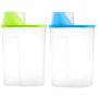 XISAOK Dried Food Cereal Flour Pasta Food Storage Dispenser Rice Container Sealed Box Capacity:2.5L
