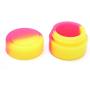 K&A Company 100 Pcs 2ML Colorful Round Silicone Non Stick Concentrate Containers Jar Storage Box