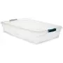 Rubbermaid Cleverstore Klarsicht 41 QT Pack mit 6 Stapelbaren Kunststoffbehältern mit Robustverschlüssen und Klarsichtdeckeln