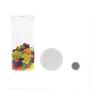 White Tall Large Plastic Jars 6 Pack (16 oz)