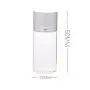 12 Stück 10ml Klare Proben Glasflaschen Beutel Behälter mit Gold- und Silberverschlüssen für Kosmetik, Reisen, ätherische Öle, Pulver, Cremes, Salben, Schmiermittel (Silber)