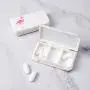 Portable Three Grid Small Pill Box Mini Travel Pill Storage Box Drug Dispensing Pillbox For Home,4 Portable Three Grid Small Pill Box Mini Travel Pill Storage Box Drug Dispensing Pillbox For Home,4