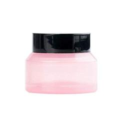 4Pcs Glass Containers Jars Reusable Empty Leak Proof Jar Pot Bottles Case with Inner Liner and Lid for Cream, Cosmetics, Salves, Scrubs, Beauty Aids (Translucent Pink, 30ml/1 oz)