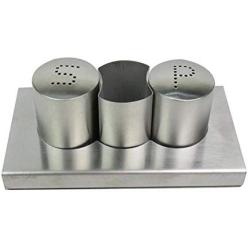 304 Stainless Steel Condiment Jar, Kitchen Spice Storage Canister Creative Restaurant Pepper Salt Shaker-c