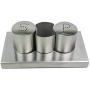 304 Stainless Steel Condiment Jar, Kitchen Spice Storage Canister Creative Restaurant Pepper Salt Shaker-c