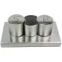 304 Stainless Steel Condiment Jar, Kitchen Spice Storage Canister Creative Restaurant Pepper Salt Shaker-c
