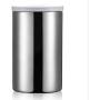 Canisters Kitchen Counter Stainless Steel with Lids - silvery