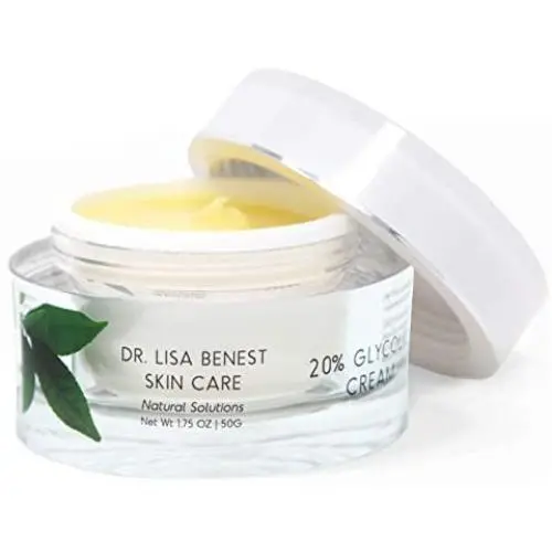 Crème Visage Dr Lisa Benest 20% Acide Glycolique Alpha Hydroxy Acide Anti-Âge Jour/Nuit Alpha-Lipoïque DMAE Peptide Vert Ferulique - 49 ml Crème Visage Dr Lisa Benest 20% Acide Glycolique Alpha Hydroxy Acide Anti-Âge Jour/Nuit Alpha-Lipoïque DMAE Peptide Vert Ferulique - 49 ml