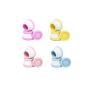EFAILY 4 PACK Travel Containers Sets, Silicone Cream Jars for toiletries Travel Size Containers with Hard Sealed Lids for Face Hand Body Cream 20ml
