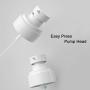 JOSALINAS 4PCS Airless Pump Bottle 2oz/60ml Plastic Empty Clear Refillable Travel Container Dispenser for Lotion Creams foundation
