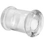 Clear Glass Herb Stash Jar and Lid 2.75 oz with Sugar Skull Logo from Smoke Promos
