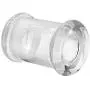 Clear Glass Herb Stash Jar and Lid 2.75 oz with V For Vendetta Logo from Smoke Promos