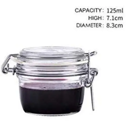 Bouteilles et bocaux en verre soufflé à plomb (PB) Made in Italy pour aliments et thé, 125ml, avec couvercle étanche. Bouteilles et bocaux en verre soufflé à plomb (PB) Made in Italy pour aliments et thé, 125ml, avec couvercle étanche.