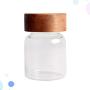 UPKOCH Round Glass Jar Sealed Food Canister Airtight Preservation Jar Food Storage Container for Loose Tea Coffee Bean Snack Spice Sugar Candy