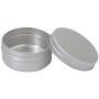 CTKcom 2-Ounce Metal Tins Screw Top Flat Aluminum Silver Slide Round Tin Containers For Lip Balm,Crafts,Cosmetic,Candles,Travel Storage Kit (Pack of 10)