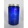 Cobalt Blue Glass Coffee Jar