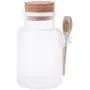 XISAOK Scrub Salt Bottle Sealed Jar Wooden Spoon Soft CorkFrosted Seal Bottle 200ml XISAOK Scrub Salt Bottle Sealed Jar Wooden Spoon Soft CorkFrosted Seal Bottle 200ml