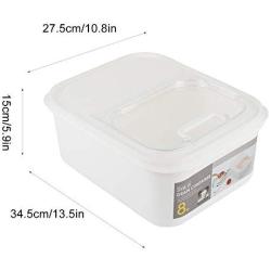 Zerone Rice Storage Bin, Plastic Sealing Flip cover Shuttered Rice Storage Bin Environmental Kitchen Storage Box 10kg