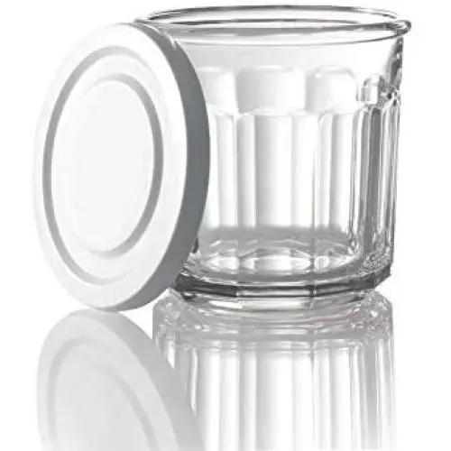 Home Décor Premium Luminarc Arbeits- und Lagerglas mit weißem Deckel Set of 4 (14-Ounce)