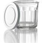Home Décor Premium Luminarc Working Storage Jar/Dof Glass with White Lid 14-Ounce Set of 4 Storage