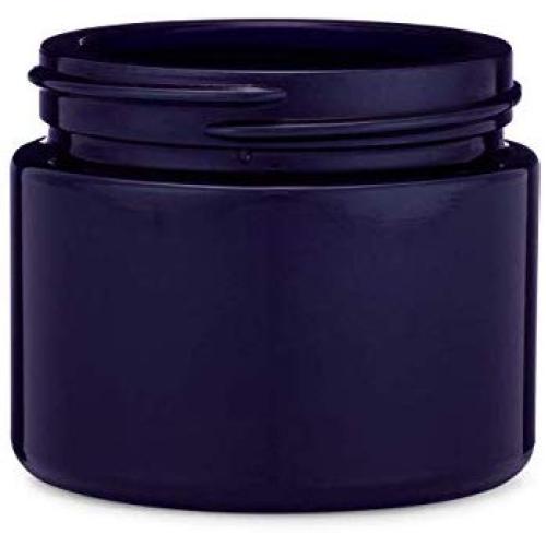 1.69 oz Black (Violet) Glass Straight Sided Jar Case 24 by Berlin Packaging