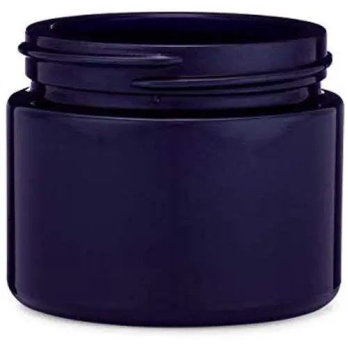 Glas-Zylindflasche mit schwarzem (Violett) Verschluss, 1,69 oz, 24er-Packung von Berlin Packaging.
