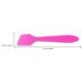 Pana Brand 100 Pieces Disposable Makeup PINK Tip Angled Spatula Cosmetic Skin Care Facial Cream Mask Spatula for Mixing and Sampling