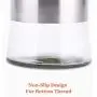 Glass Kitchen Coffee Canister Jar Set for Countertop 304 Stainless Steel Food Storage Containers with Air Tight Lid,Pantry Organization and Storage for Tea Snacks Sugar,Orange Set of 3