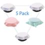 Silicone Covers of 5 Various Colors Reusable Durable and Stretchable Silicone Stretch Lids for Bowl/Can/Jar/Glassware, Food Saver Covers Safe in Dishwasher, Microwave and Freezer