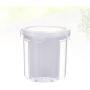 UPKOCH 2pcs Kitchen Food Containers Clear Airtight Dry Food Storage Organizer with Lids for Fridge Cabinet Baking Supplies Flour Size S