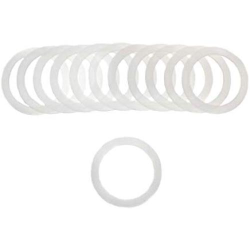 Reusable Food-Grade Airtight Rubber Silicone Seals for use with the Regular Mouth Ball, Kerr and Mason Jar Plastic Canning Storage Lids, Cotton Millz REGULAR MOUTH Silicone Seals 2.5” (10 count)