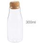 Buolo  Cork Glass Storage Tank Transparent Dried Fruit Miscellaneous Grains Tea Storage Bottle Household Food Sealed Cans 150Ml