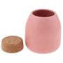 Flameer Pack 3, Kitchen Canister, Food Storage Container, Ceramic Pot Jar for Cereal Tea Sugar Serving Button Cork Stopper 500ml